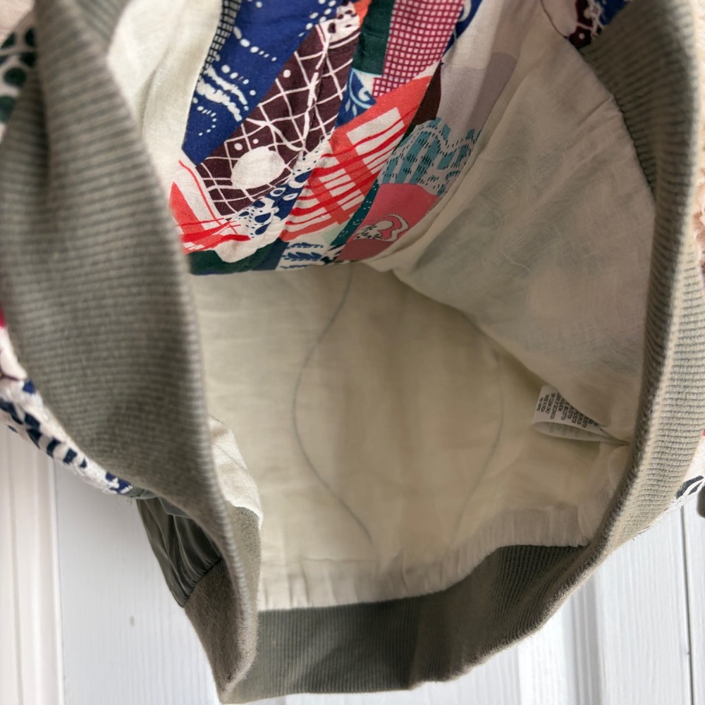 Sea New York Girls Patchwork Bomber Quilted Jacket Faux Sherpa Sleeves - Picture 8 of 11